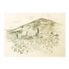 Image 1 : Wayne Ensrud "Julienas in Beaujolais, France" Pencil Original Artwork; Hand Sign