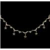 Image 1 : 1.22 ctw Diamond Necklace - 14KT White Gold