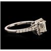 Image 3 : 14KT White Gold EGL USA Certified 1.42 ctw Diamond Ring