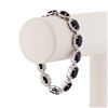 Image 3 : 36.08 ctw Blue Sapphire and 3.35 ctw Diamond 14K White Gold Bracelet