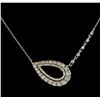 Image 2 : 1.28 ctw Diamond Necklace - 14KT White Gold