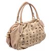 Image 2 : MCM Cream Coated Canvas Visetos Shoulder Bag