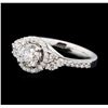 Image 1 : 1.37 ctw Diamond Ring - 14KT White Gold