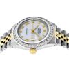 Image 2 : Rolex Mens 2 Tone MOP Roman 3 ctw Channel Set Diamond Datejust Wristwatch