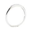Image 4 : 0.08 ctw Diamond Vintage Straight-Line Band - Platinum