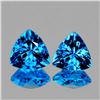Image 1 : Natural AAA Swiss Blue Topaz Pair 11 MM - FL