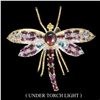 Image 1 : Natural Black Opal & Sapphire Dragonfly Brooch