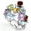 Image 1 : Natural Multi Gemstone Ring