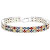 Image 1 : Natural MULTI COLOR  SAPPHIRE 146 Cts Bracelet