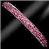 Image 1 : Mesmerizing Top Rich Red Pink Ruby 82.07 Ct Bangle