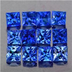 Natural Blue Princess Sapphire 12 Pcs[VVS]
