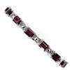 Image 1 : Natural  7x5mm Rhodolite Garnet Bracelet