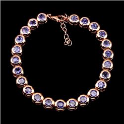 Natural Rich Blue Violet Tanzanite 86.35 CtBracelet