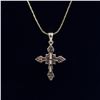 Image 3 : AMAZING14 KT STAMPED GOLD PLATED CROSS PENDANT