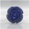 Image 1 : HAND CARVED 335 CT BLUE LAPIS LAZULI ROSE FIGURINE