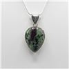 Image 2 : Ladies Natural 53.5 Ct Ruby Zoisite Pendant
