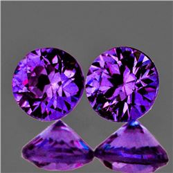 Natural Grape Purple Sapphire Pair [Flawless-VVS]