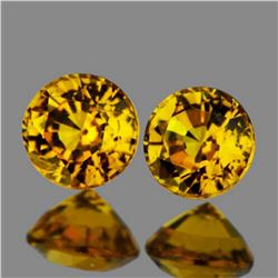 Natural  Golden Yellow Mali Garnet Pair{Flawless-VVS}