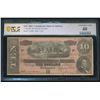 Image 1 : 1864 $10 Confederate States of America T-68 PCGS 40