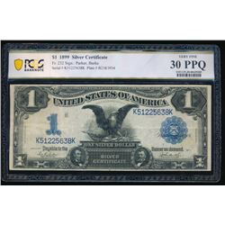 1899 $1 Black Eagle Silver Certificate PCGS 30PPQ