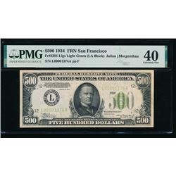 1934 $500 San Francisco FRN PMG 40