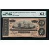 Image 1 : 1864 $20 Confederate States of America T-67 PMG 63EPQ