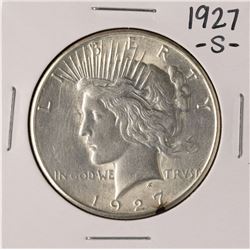 1927-S $1 Peace Silver Dollar Coin