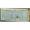 Image 2 : 1864 $10 T68 Confederate States of America Note