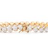 Image 2 : Plated 18KT Yellow Gold Diamond Bracelet