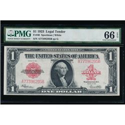 1923 $1 Legal Tender Note PMG 66EPQ