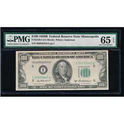 1950B $100 Minneapolis Federal Reserve Note PMG 65EPQ