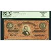 Image 1 : 1864 $50 Confederate States of America Note PCGS 50