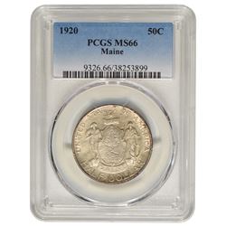 1920 Maine Commemorative Half Dollar PCGS MS66