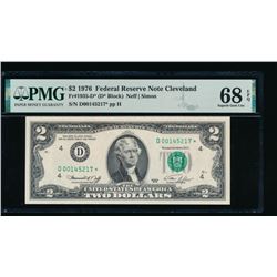 1976 $2 Cleveland Federal Reserve STAR Note PMG 68EPQ