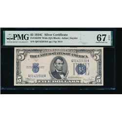 1934C $5 Silver Certificate PMG 67EPQ