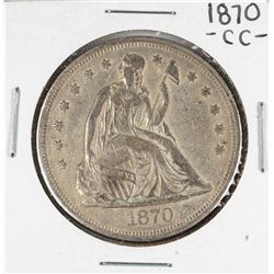 1870-CC $1 Seated Liberty Silver Dollar Coin