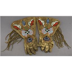 PLATEAU INDIAN  GAUNTLETS