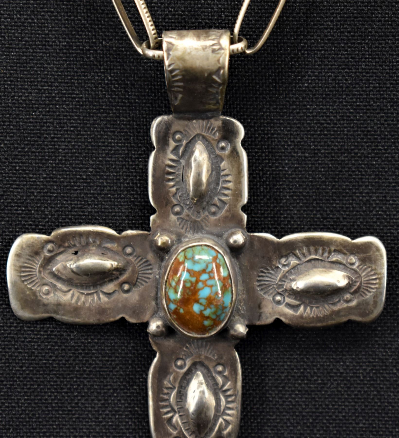 Navajo cross pendant Clearance