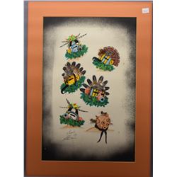 HOPI INDIAN PAINTING (DAN NAMOKI)