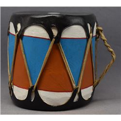 PUEBLO INDIAN COTTON WOOD DRUM