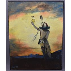 NAVAJO INDIAN PAINTING (ALLAN BAHE)
