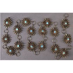 NAVAJO INDIAN LINK CONCHO BELT