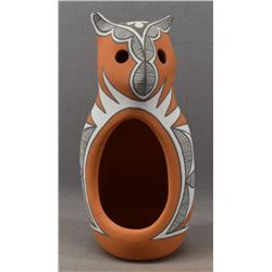 JEMEZ INDIAN POTTERY OWL (MARY SMALL)