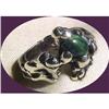 Image 1 : Sterling Silver Free Form Ring with Azurite #1288840