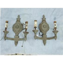 1900 Federal  Riddle Wall Sconces Original #1289123