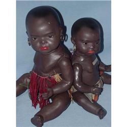 1900's Heubach South Sea Black Baby Dolls, All #1289151