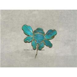 Chinese Butterfly Flower Feather Hairpin  #1289185