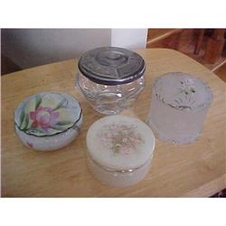 Powder Jars,Collection of (4) #1289199