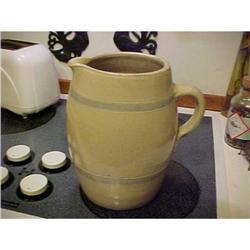 Pottery Cider Pitcher;  9.5  tall,Pot Belly #1289248