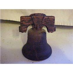 Bank,cast iron liberty bell, embossed  #1289270